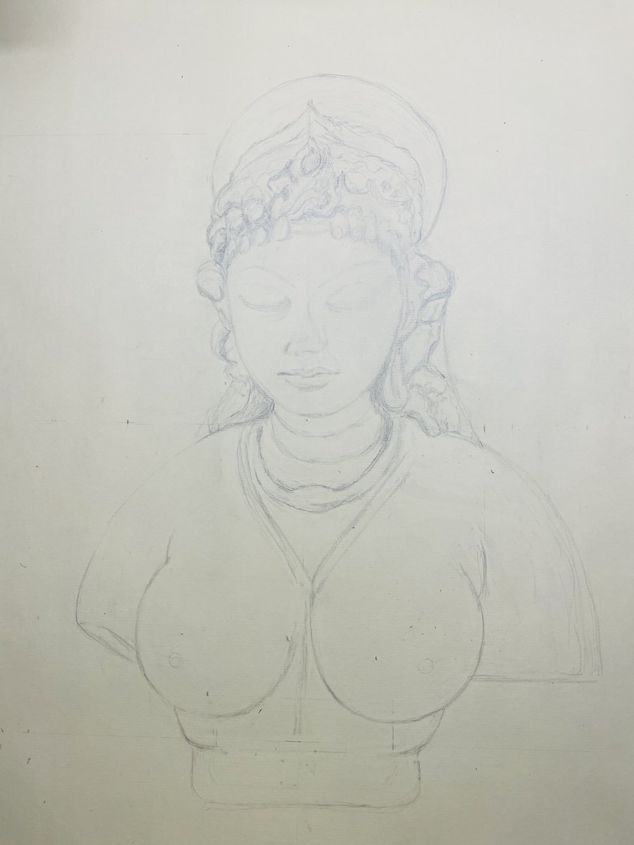 Expressive Still Life Charcoal Drawing By Neha Soni, 12 X 16", Female Torso, Original Artwork