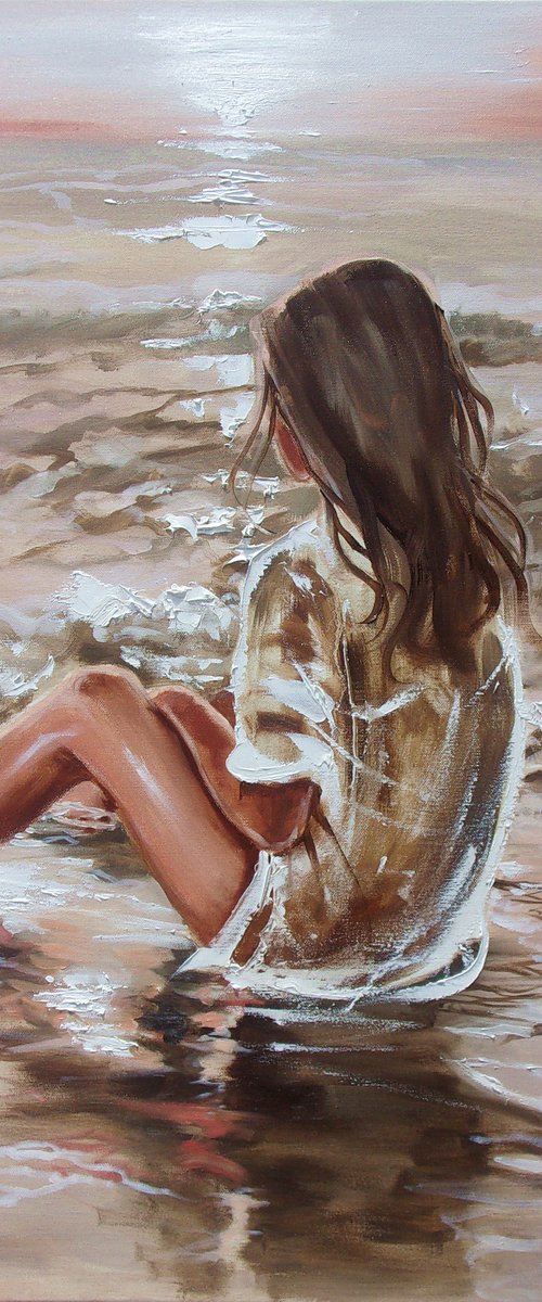"  ON THE BEACH " by Monika Luniak