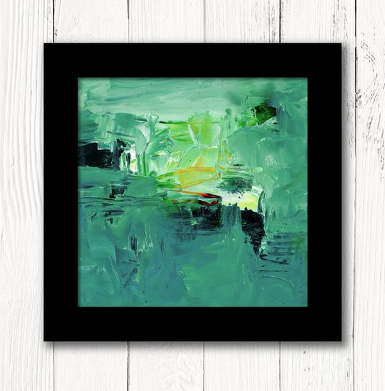 Oil Abstraction 177 - Framed Abstract Painting by Kathy Morton Stanion