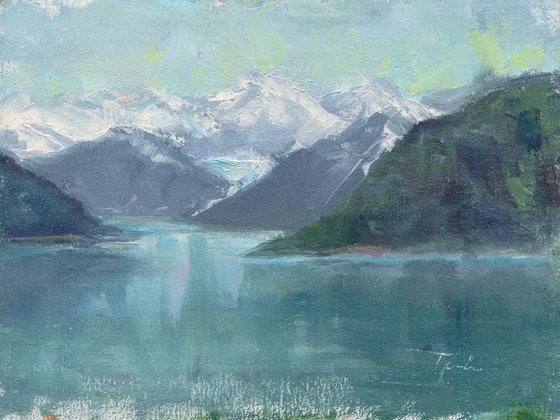Glacial Waters - plein air Inside Passage