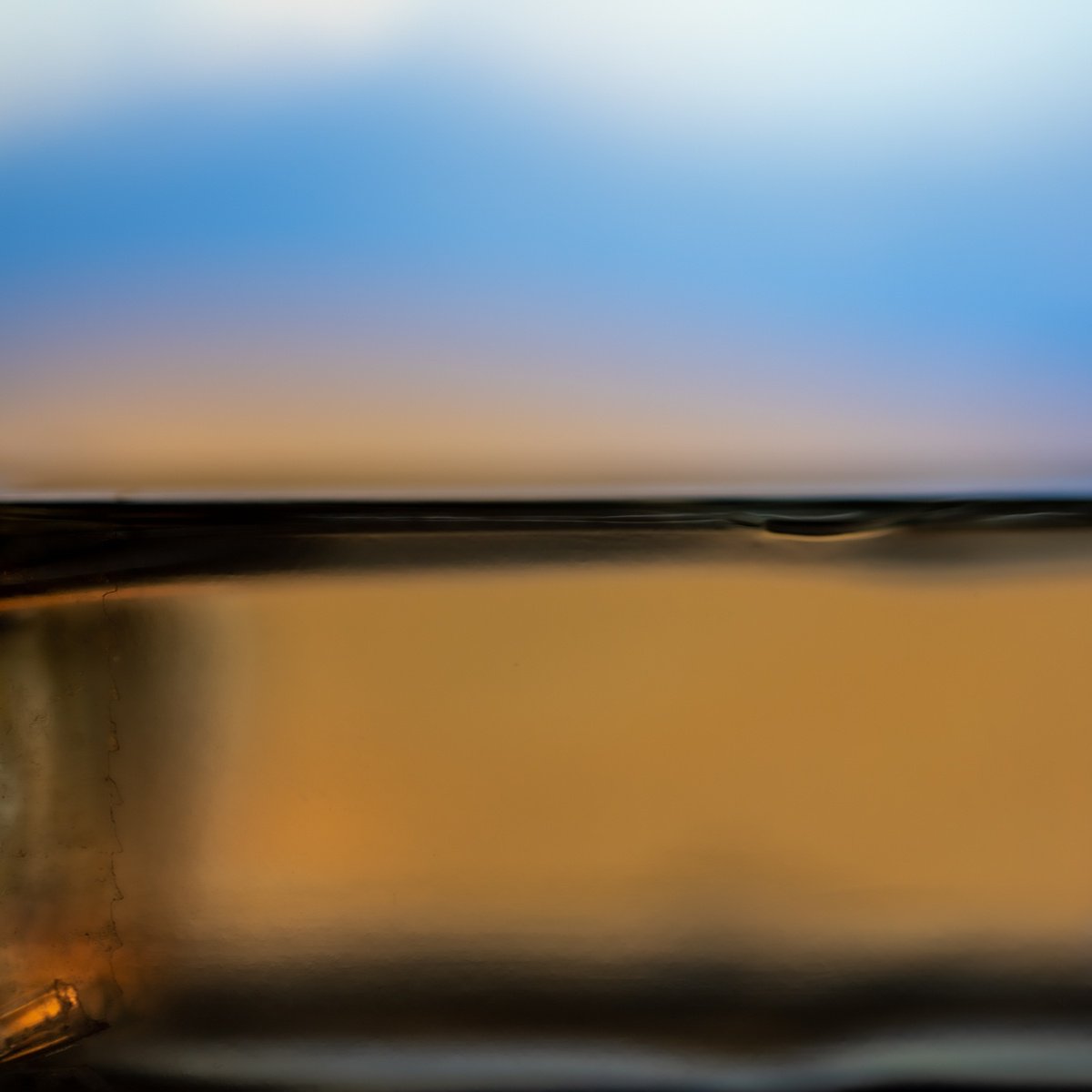 Abstract Landscape Photograph By Sven Pfrommer, 41 X 41", Fluid Horizon L - Seascape Photoart, Original Artwork