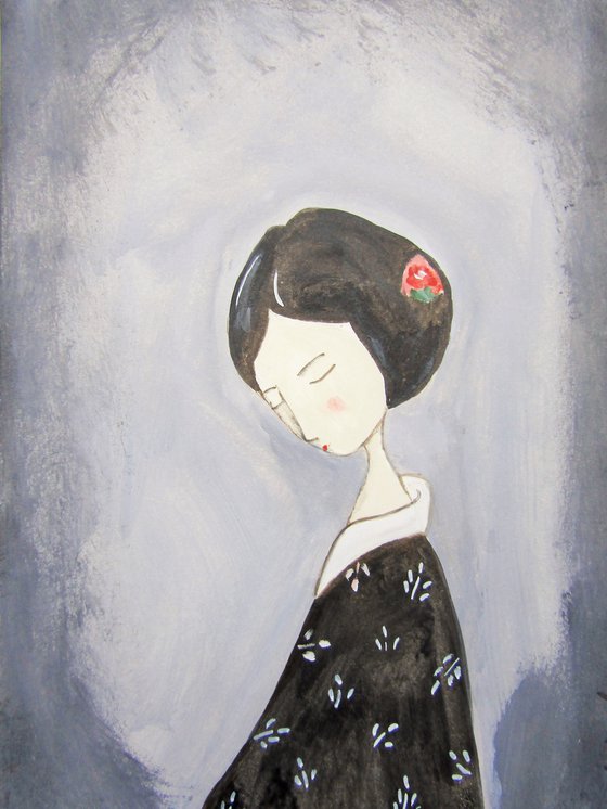 The girl in the dark