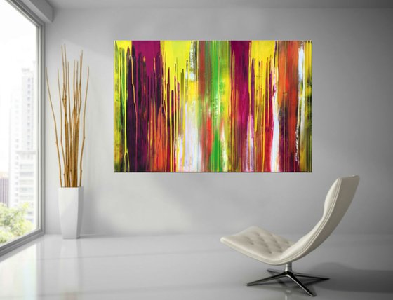 Voice of Beauty - XL large abstract art – Expressions of energy and light.