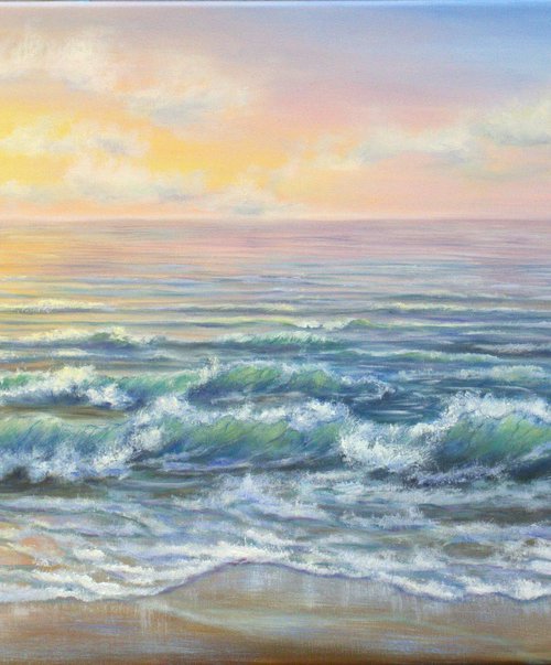 Ocean sunset 3 by Ludmilla Ukrow