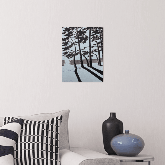 Cap Coz Beach - Burnt Umber ink