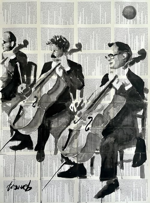 Cellists by H.Tomeh