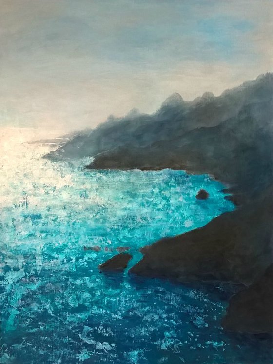 Turquoise Sea - glistening water seascape