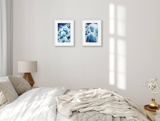 Sea Foam (Diptych)