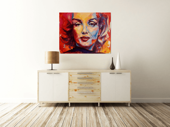 Marilyn Monroe  Portrait 80x100 cm