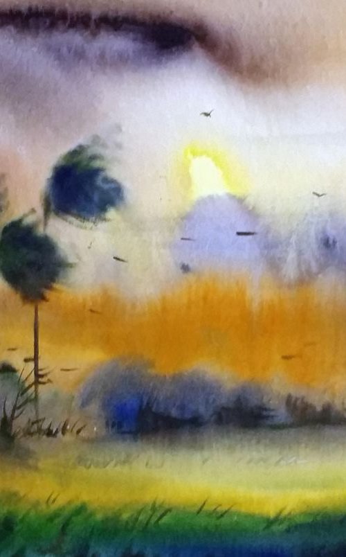 Monsoon Rural by Samiran Sarkar