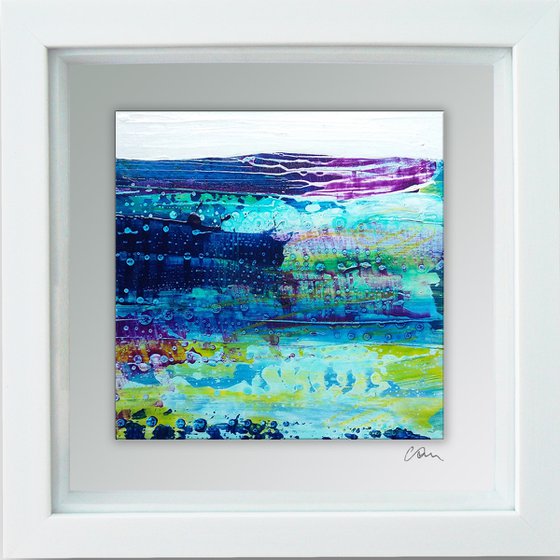 Framed ready to hang original abstract - abstract landscape #20