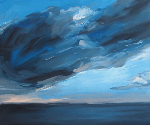Clouds Over Sea 4 by Kitty  Cooper