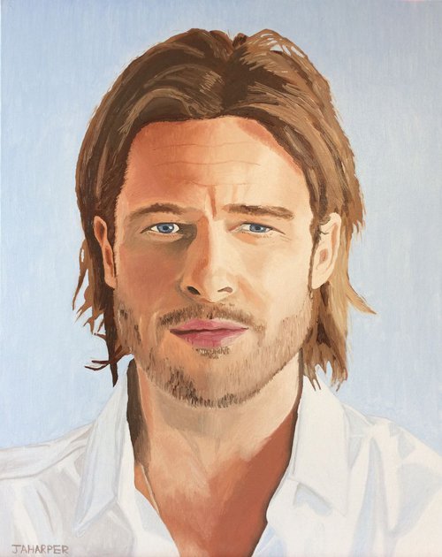 Brad Pitt by Jill Ann Harper