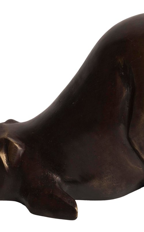 "Pig" art deco sculpture by Veaceslav Jiglitski