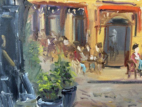 Dutch Street Cafe and Domtoren Utrecht
