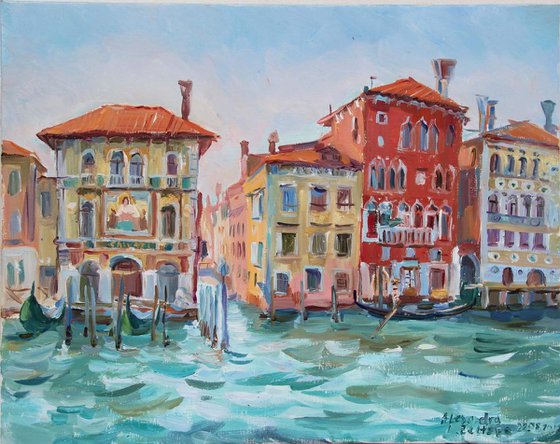 Venise sea and cityscape