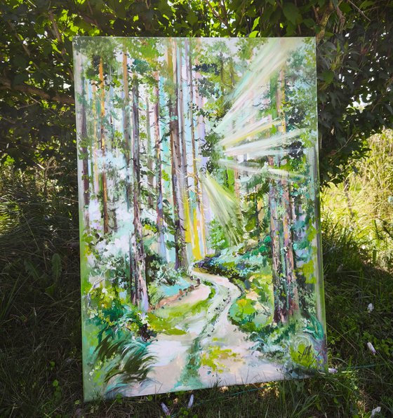 Forest painting