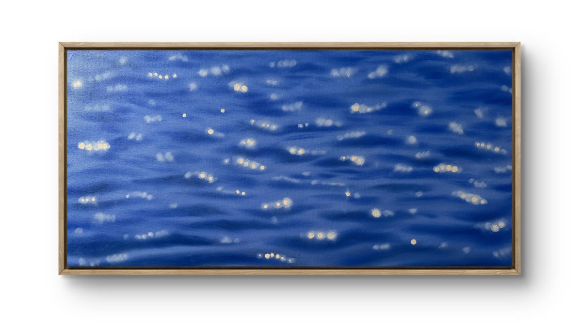 Sunlight On Water By Aisylu Burangulova, 24 X 12, Artwork For Sale On Artfinder