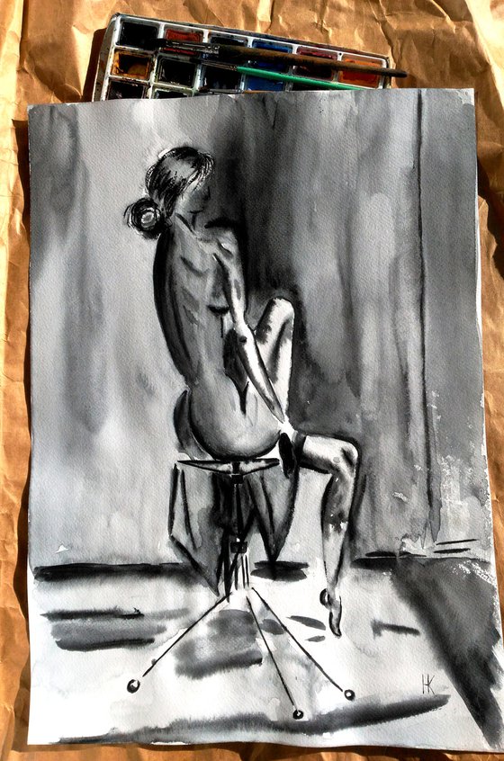 Woman Nude Painting