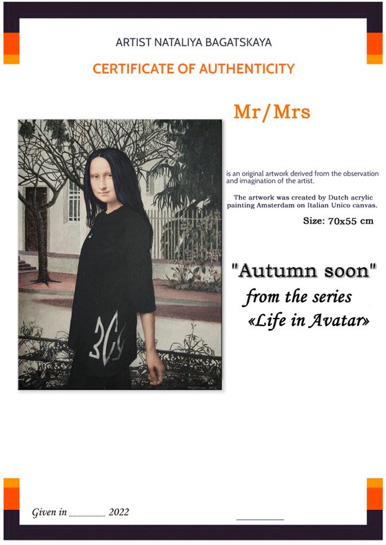 "Autumn soon". Please support the Ukrainian artist.