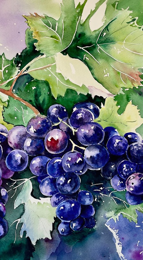 Serenity in Grapes by Irina Kurganskaya