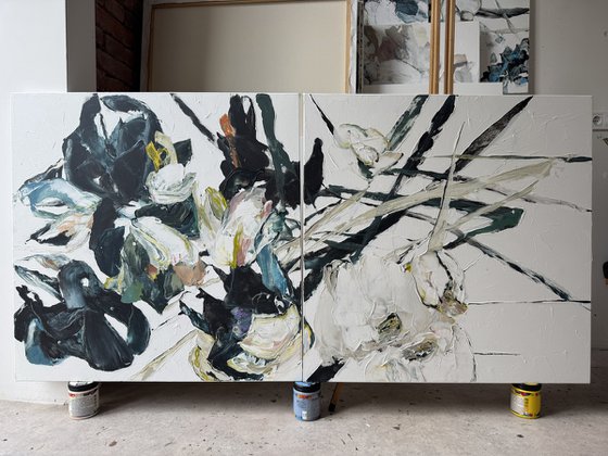 Femme in Thorns. Diptych