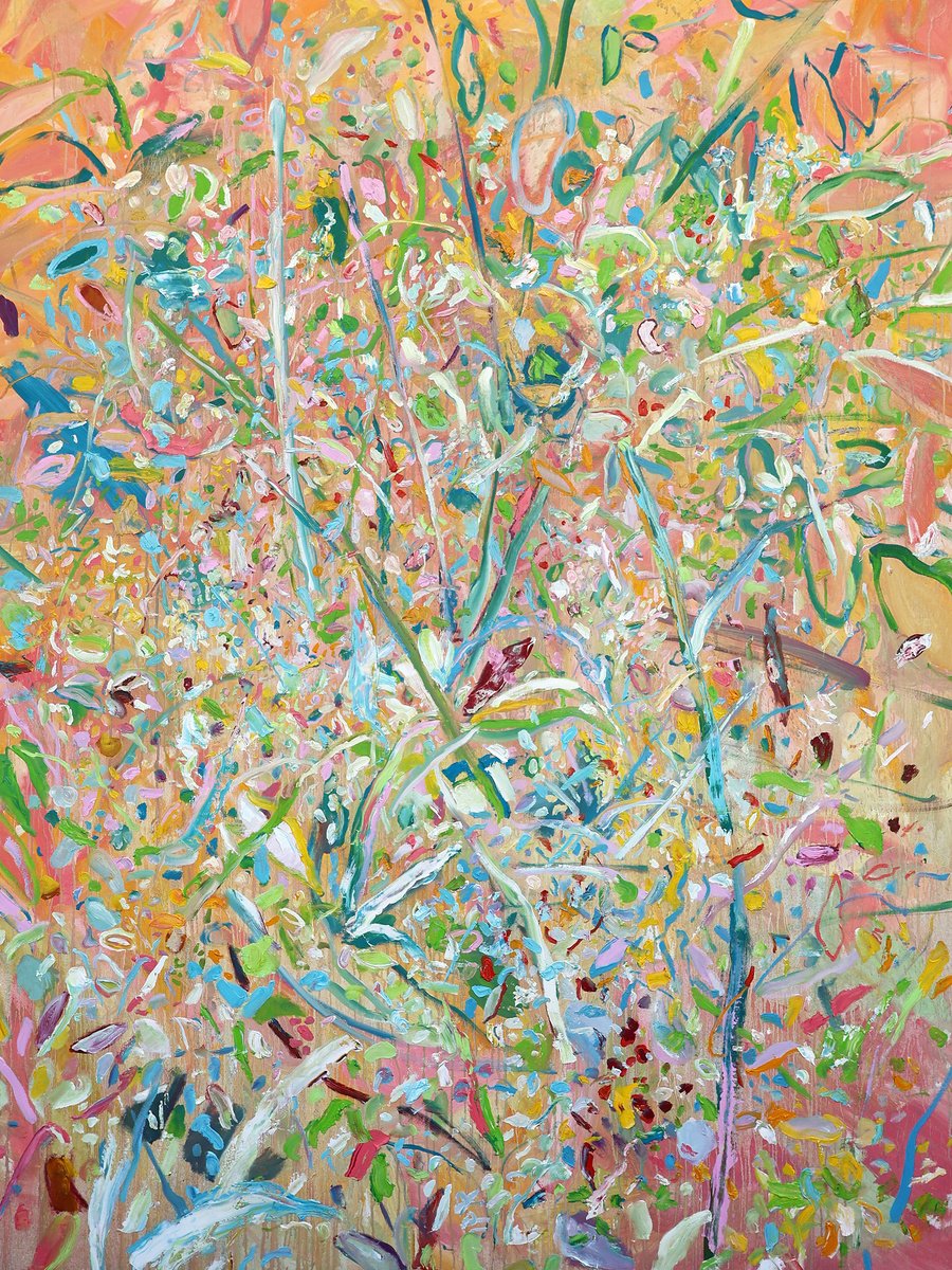 Impressionistic Abstract Oil Painting By Dominic Virtosu, 59 X 79, Your Exhuberant Self, Original Artwork