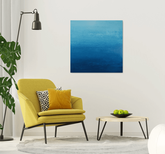 Refreshing Blue - Modern Abstract Expressionist Seascape