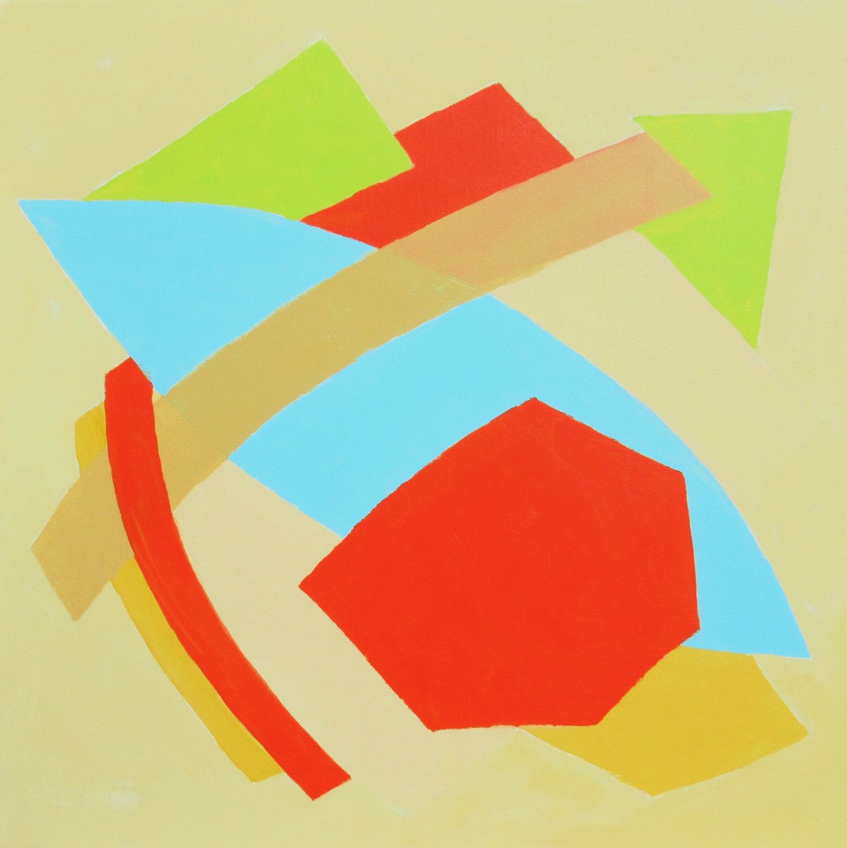 Abstract Acrylic Painting By Megha Hendrick., 20 X 20", Solace 5., Original Artwork