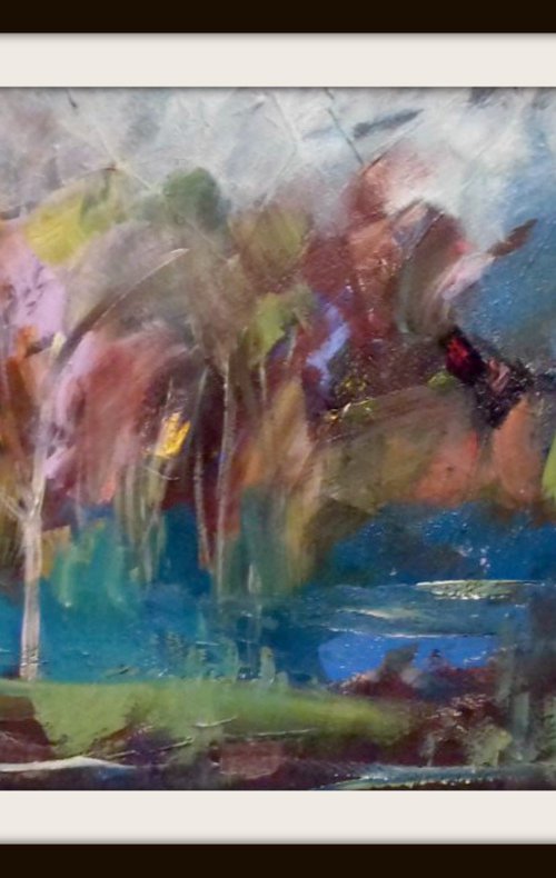 Trees around the Lake by Jan Rippingham