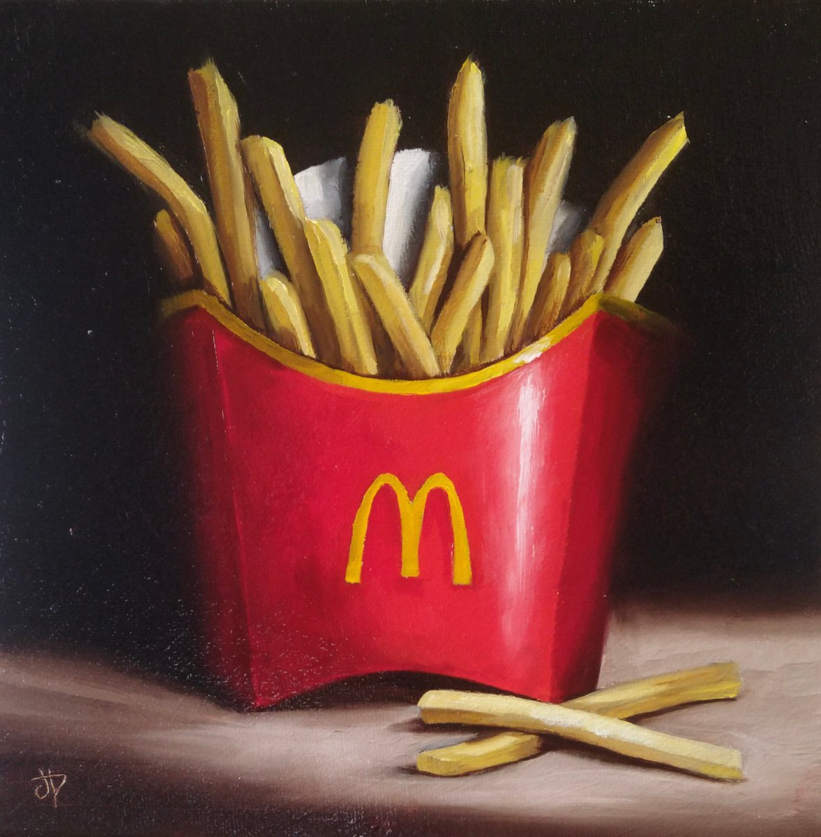 McDonald’s Fries still life #2 Oil painting by Jane Palmer Art | Artfinder