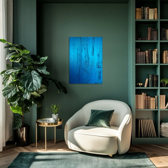 Hand-painted Blue Flow