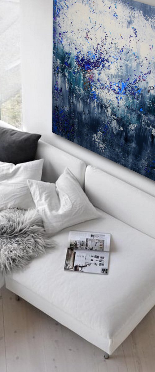 150x100cm. / abstract painting / Abstract 1156 by Alex Senchenko
