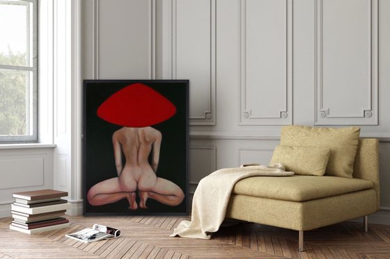 Valentina  (nude model in red hat)