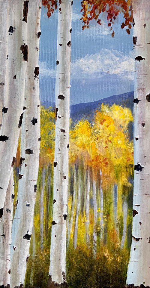 Autumn Aspens by Heather Matthews