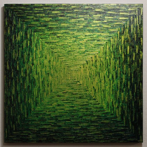 Large verdant square gradient