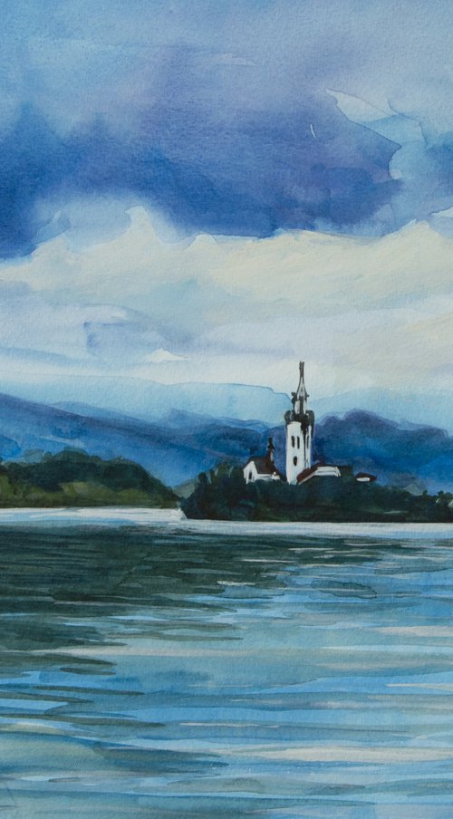 Lake by VALDA ROSE ART GALLERY