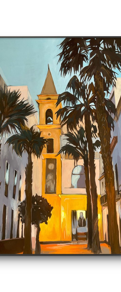 Palm trees near the chapel by Guzel Min