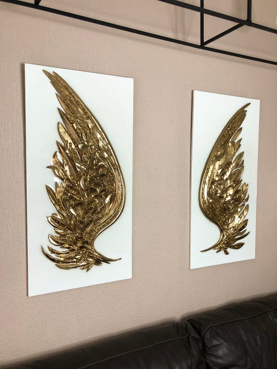 Golden wings.