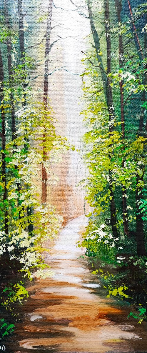 Path in the forest. by Tatajana Obuhova