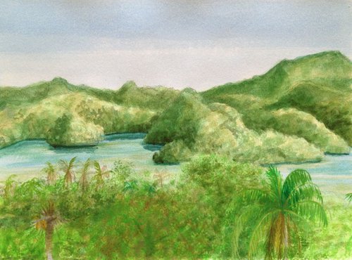 Rock Islands 1, Palau by David Lloyd