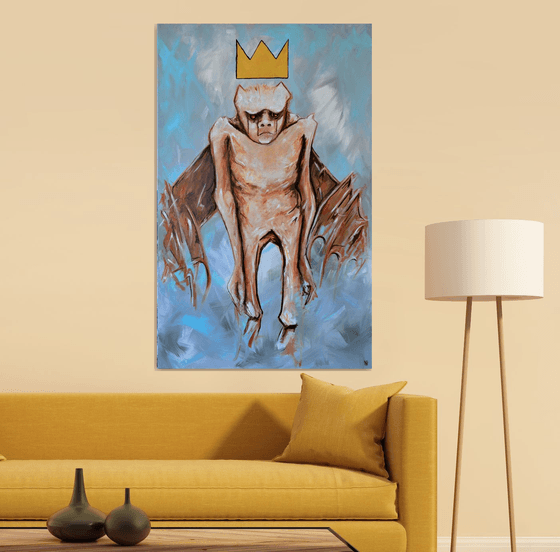 Even I am sad at these times - XXL Deep Edge Canvas Ready To Hang