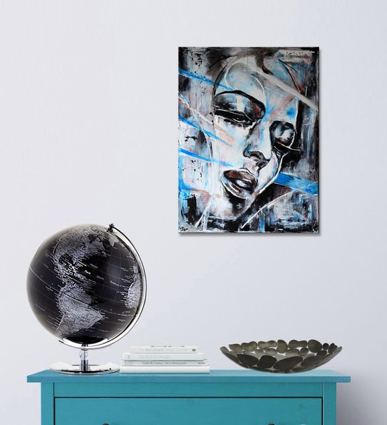 Metropolis - Modern abstract Portrait Gift idea