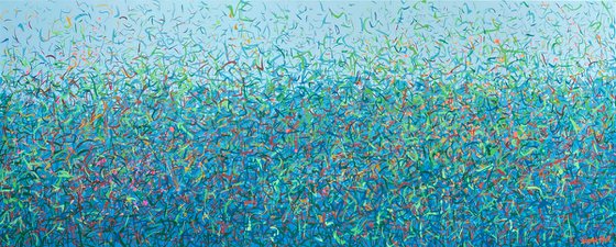 The Daintree Dance 152 x 61cm acrylic on canvas