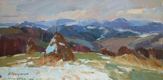 First snow. Carpathians