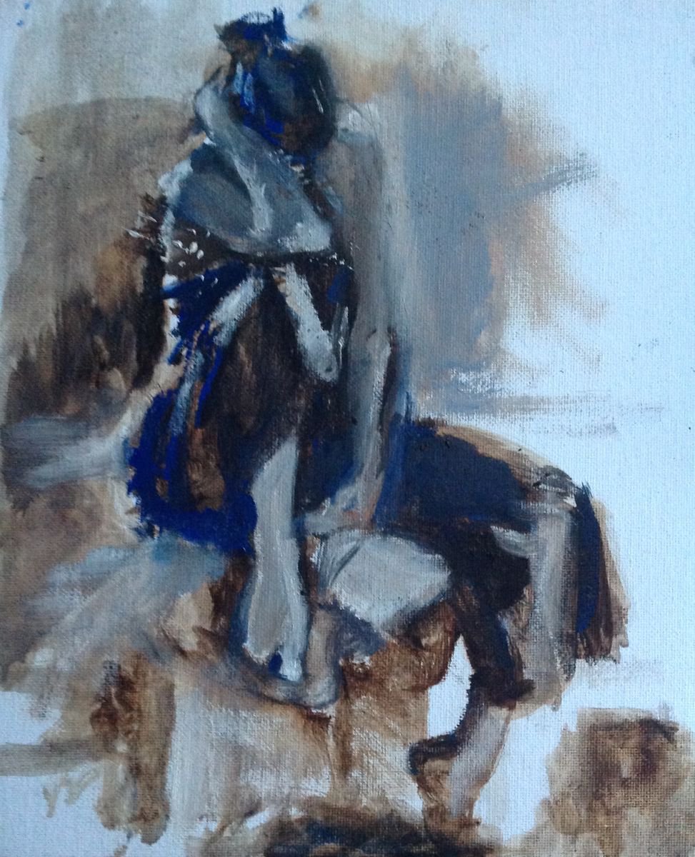 Blue By Sandra Haney, 10 X 12, Artwork For Sale On Artfinder