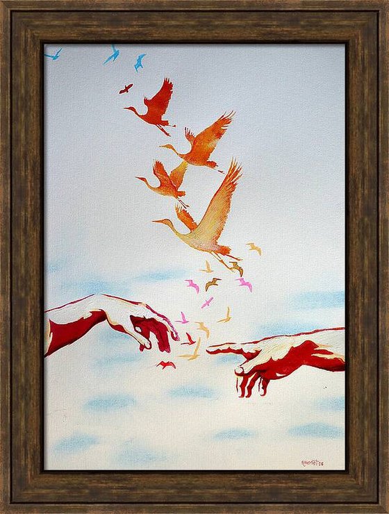 Fantasy with Flowers 335: paper 59x42cm