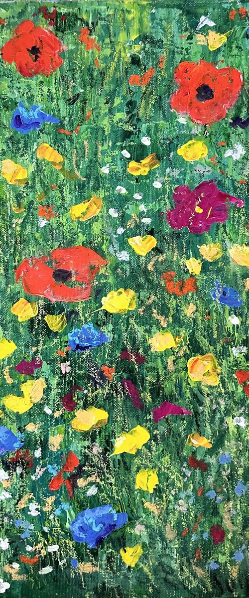 Wildflower abstract by Clare Hoath