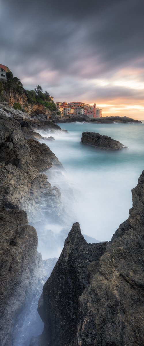 CLIFF AT DAWN by Giovanni Laudicina