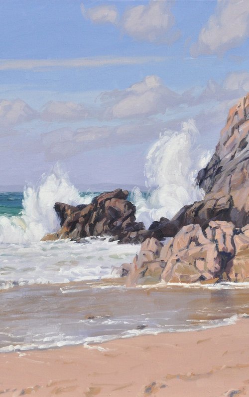 Brittany, the wave by ANNE BAUDEQUIN